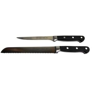 Winco‎ Acero Knife Set Unisex OS Black Good German Steel KFP-82 KFP-61 2pc
